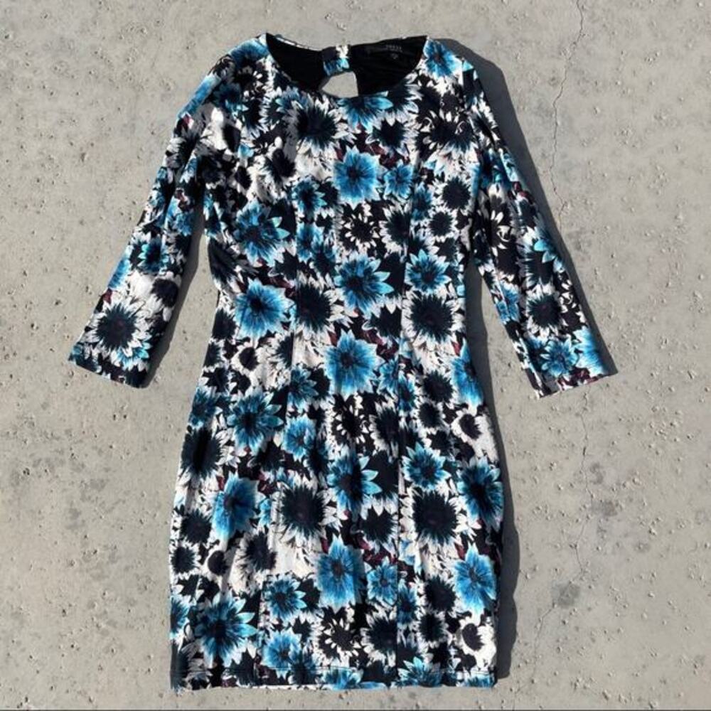 Guess Blue‎ Daisy Bow Back Mini Dress